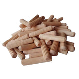 Max 100Pcs Wooden Dowel Rods Craft Dowels for DIY Woodworking Project 6x40mm
