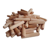 Max 100Pcs Wooden Dowel Rods Craft Dowels for DIY Woodworking Project 10x60mm