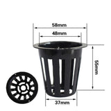 Max Maxb 10pcs Plastic Pond Plant Basket Aquarium Aquatic Water Plant Grass Cultivate E