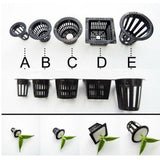 Max Maxb 10pcs Plastic Pond Plant Basket Aquarium Aquatic Water Plant Grass Cultivate E
