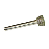 Max Diamond Grinding Head Short Inverted Conical Carving Tool 8mm