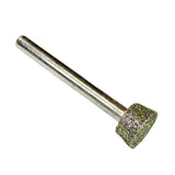 Max Diamond Grinding Head Short Inverted Conical Carving Tool 8mm