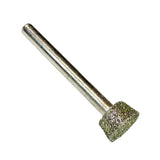 Max Diamond Grinding Head Short Inverted Conical Carving Tool 8mm