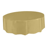 Max Plastic Disposable Table Covers Round Tableware Wedding Party Brown