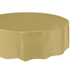 Max Plastic Disposable Table Covers Round Tableware Wedding Party Brown