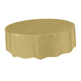 Max Plastic Disposable Table Covers Round Tableware Wedding Party Brown