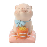 Max Miniature Pig Model Statue Fairy Garden Decor Toy Acting cute Greedy pig