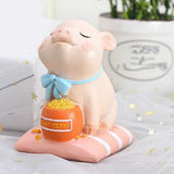 Max Miniature Pig Model Statue Fairy Garden Decor Toy Acting cute Greedy pig