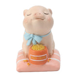 Max Miniature Pig Model Statue Fairy Garden Decor Toy Acting cute Greedy pig