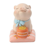 Max Miniature Pig Model Statue Fairy Garden Decor Toy Acting cute Greedy pig