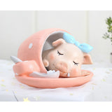 Max Miniature Pig Model Statue Fairy Garden Decor Toy Acting cute Cup pig