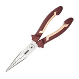 Max Needle Nose Pliers Long-nose Reach Pliers with Wire Cutter Soft Grip 8 inch