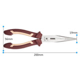Max Needle Nose Pliers Long-nose Reach Pliers with Wire Cutter Soft Grip 8 inch
