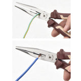 Max Needle Nose Pliers Long-nose Reach Pliers with Wire Cutter Soft Grip 8 inch