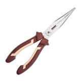 Max Needle Nose Pliers Long-nose Reach Pliers with Wire Cutter Soft Grip 8 inch