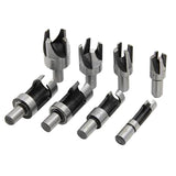 Max 8Pcs/set Carpentry Wood Plug Cutter Straight and Tapered Claw Type Drill Bit
