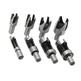 Max 8Pcs/set Carpentry Wood Plug Cutter Straight and Tapered Claw Type Drill Bit