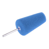 Max Burnish Foam Sponge Polish Cone Shaped Buffing Pad For Car Wheel Tool Blue