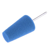 Max Burnish Foam Sponge Polish Cone Shaped Buffing Pad For Car Wheel Tool Blue