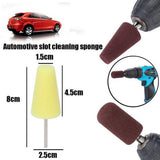 Maxbell Cylinder Sponge Drill Polishing Foam Pads Buffing Wheels for Car Wheel Black