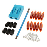 Max Pocket Hole Dowel Jig Kit 28 Set