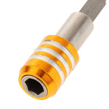 Max Magnetic Screwdriver Bit Holder, Hex Shank Drill Extension Bit 60mm gold