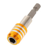 Max Magnetic Screwdriver Bit Holder, Hex Shank Drill Extension Bit 60mm gold