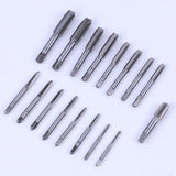 Max 40pcs M3-M12 Tap and Die Set Metric Tapered Plug Hand Tapping Screw Thread