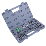 Max 40pcs M3-M12 Tap and Die Set Metric Tapered Plug Hand Tapping Screw Thread