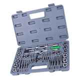 Max 40pcs M3-M12 Tap and Die Set Metric Tapered Plug Hand Tapping Screw Thread