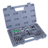 Max 40pcs M3-M12 Tap and Die Set Metric Tapered Plug Hand Tapping Screw Thread