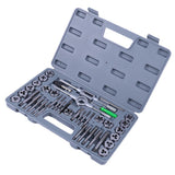 Max 40pcs M3-M12 Tap and Die Set Metric Tapered Plug Hand Tapping Screw Thread