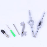 Max 40pcs M3-M12 Tap and Die Set Metric Tapered Plug Hand Tapping Screw Thread