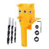 Max Handheld Woodworking Doweling Jig Drill Guide Wood Dowel Drilling Hole Saw