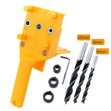 Max Handheld Woodworking Doweling Jig Drill Guide Wood Dowel Drilling Hole Saw