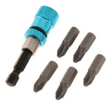 Max Quick Release Screwdriver Extension Bit Holder & 5 Pieces Screwdriver Bit