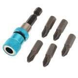 Max Quick Release Screwdriver Extension Bit Holder & 5 Pieces Screwdriver Bit