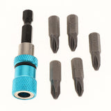 Max Quick Release Screwdriver Extension Bit Holder & 5 Pieces Screwdriver Bit