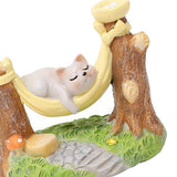 Max Miniature Animals Model Statue Fairy Garden Decor Toy Acting Cute Cat