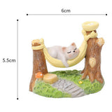Max Miniature Animals Model Statue Fairy Garden Decor Toy Acting Cute Cat