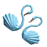 Max Maxb Geometric Swan Ornaments Living Room Bedroom Wine Cabinet Decorations Blue