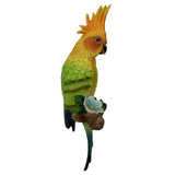 Max Simulation Parrot Bird Sculpture, Wall Hanging B