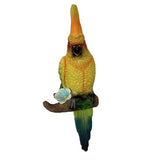 Max Simulation Parrot Bird Sculpture, Wall Hanging B