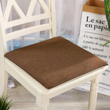 Max Square Indoor Chair Seat Sofa Pads Office Cushion Coffe 40x40 Hard Cotton