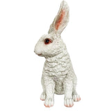 Max Resin Rabbit Statue Bunny Garden Sculpture Lawn Yard Art Decor White