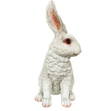 Max Resin Rabbit Statue Bunny Garden Sculpture Lawn Yard Art Decor White