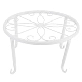 Max Metal Plants Stand Flowerpot Holder Iron Art Pot Vase Holder Shelf White