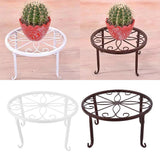Max Metal Plants Stand Flowerpot Holder Iron Art Pot Vase Holder Shelf White