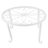 Max Metal Plants Stand Flowerpot Holder Iron Art Pot Vase Holder Shelf White