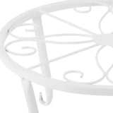 Max Metal Plants Stand Flowerpot Holder Iron Art Pot Vase Holder Shelf White